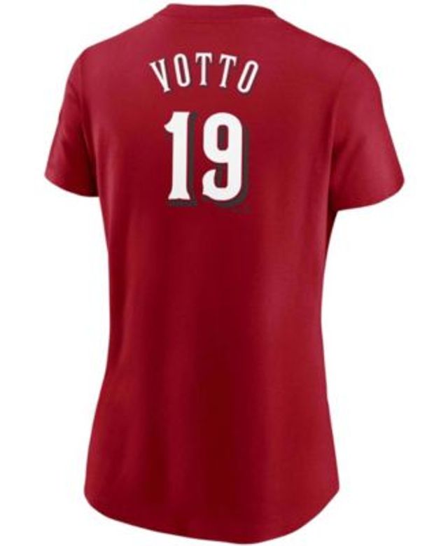 Men's Nike Joey Votto Red Cincinnati Reds Name & Number T-Shirt