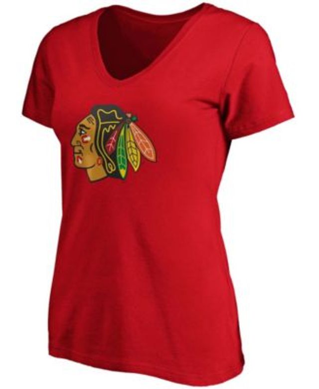 Lids Chicago Blackhawks Fanatics Branded Women's Primary Logo Long Sleeve  V-Neck T-Shirt - Red