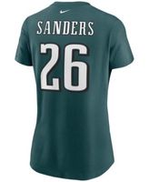 Women's Nike Miles Sanders Midnight Green Philadelphia Eagles Game Jersey Size: Large