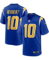 Men's Nike Justin Herbert Royal Los Angeles Chargers 2nd Alternate Game Jersey Size: Large