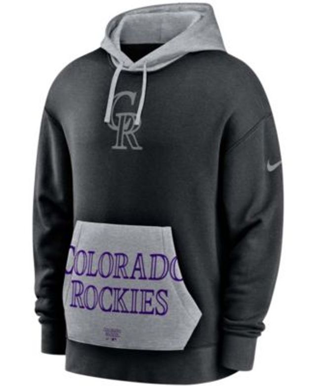 Women's Colorado Rockies Nike Gray/Purple Encircled Tri-Blend 3/4