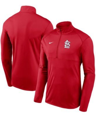 Men's G-III Sports by Carl Banks Navy/Red St. Louis Cardinals Kickoff Raglan V-Neck Pullover Jacket