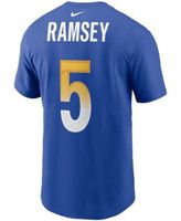 Men's Nike Jalen Ramsey Olive Los Angeles Rams 2022 Salute To Service Name  & Number T-Shirt 