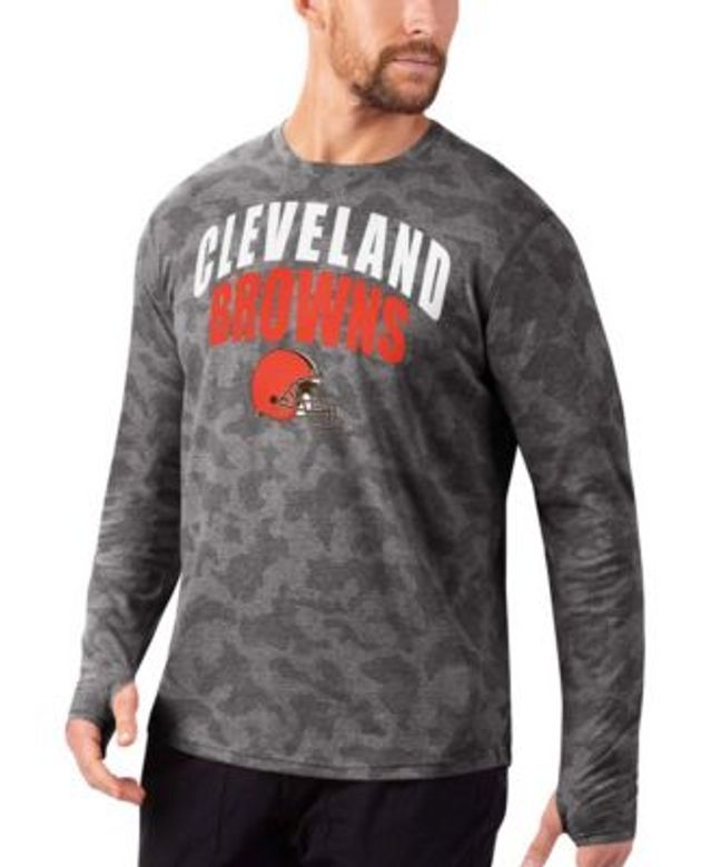 Men's Nike Gray Cleveland Browns Sideline Lockup Performance Long Sleeve T-Shirt