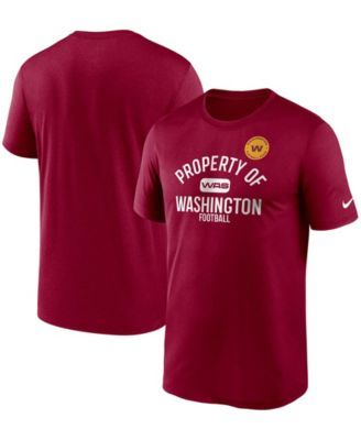 Men's Burgundy Washington Football Team Property Of Legend Performance T-shirt