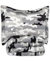 Camo Gray 6-Pc. Twin Comforter Set, Created For Macy's