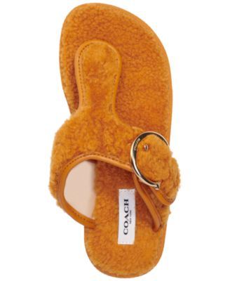 COACH Women's Hollie Cozy T-Strap Slippers | Mall of America®