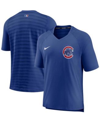 Men's Nike Red/Royal Texas Rangers Authentic Collection Raglan Performance Long Sleeve T-Shirt Size: Small