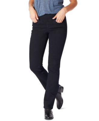 Petite Paley Mid Rise Bootcut Pull-On Jeans