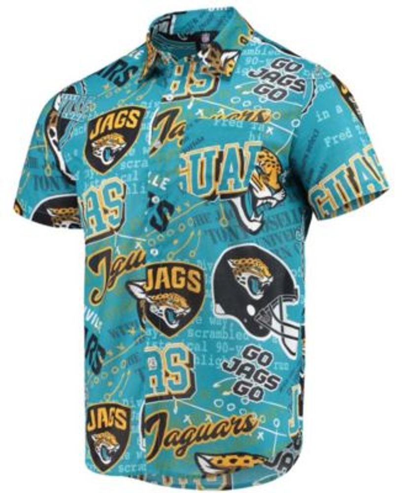 FOCO Men's Teal Jacksonville Jaguars Thematic Button-Up Shirt