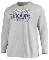 Denver Broncos Fanatics Branded Big & Tall Practice Long Sleeve T-Shirt – Heathered Gray