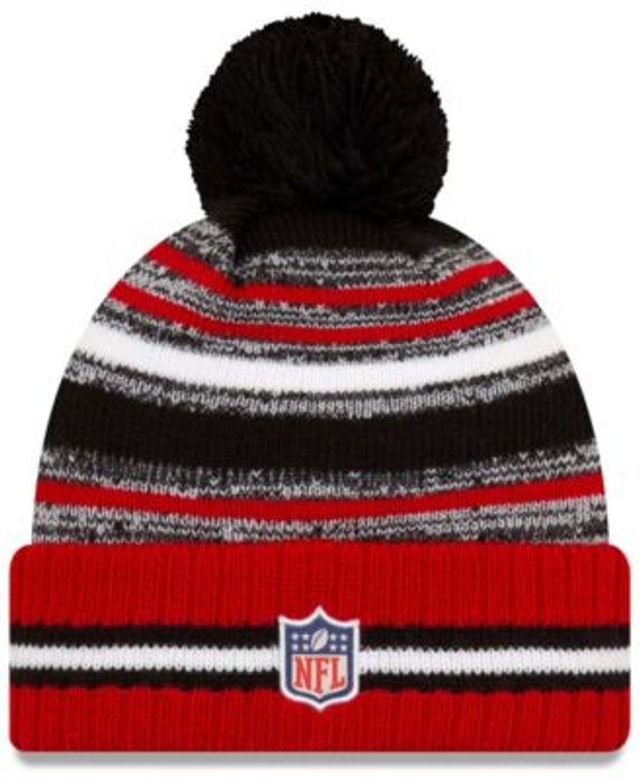 Carolina Panthers Men's New Era Cuffed Pom Knit Hat