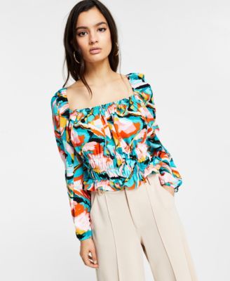 Square-Neck Blouse