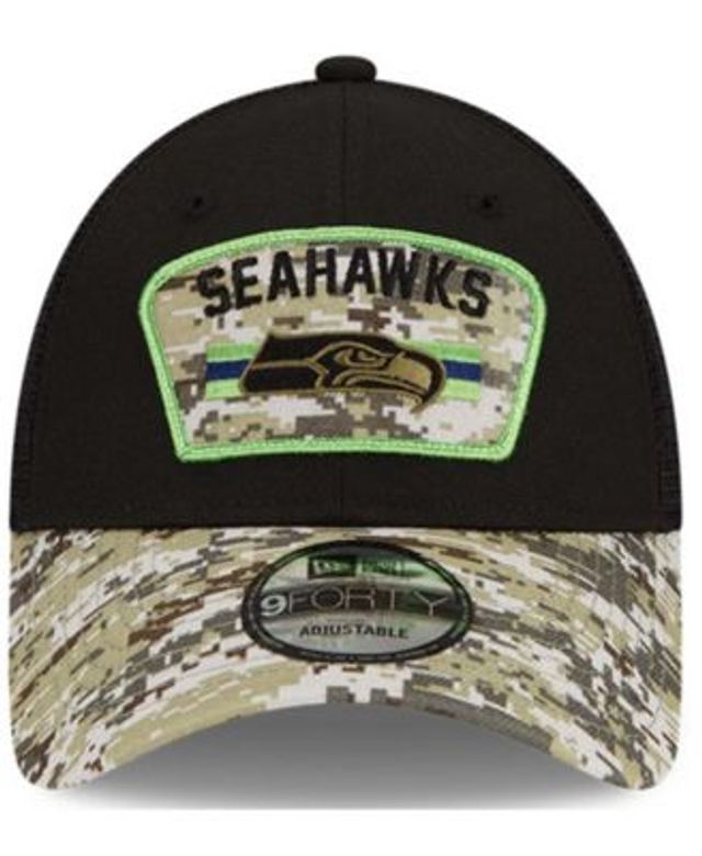 Men's New Era Black/Camo Seattle Seahawks 2021 Salute To Service Low  Profile 59FIFTY Fitted Hat