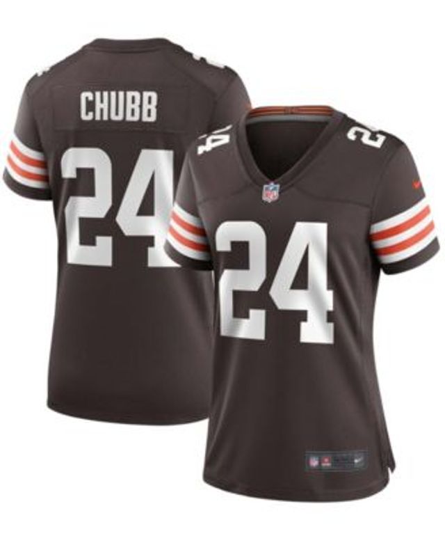 Men's Nike Nick Chubb Gray Cleveland Browns Atmosphere Fashion Game Jersey