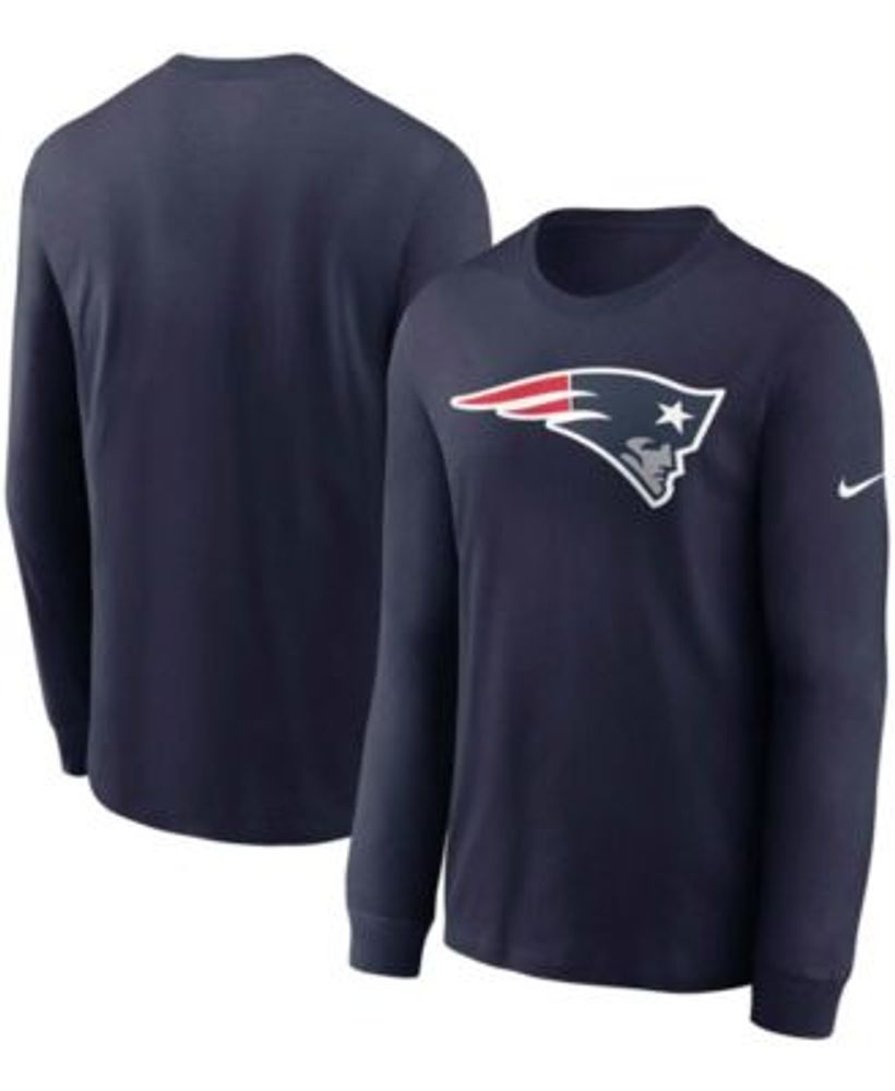 Youth Red New England Patriots Long Sleeve Raglan T-Shirt 