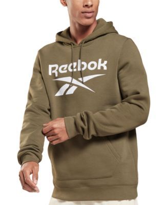Reebok Men's Logo-Print Fleece Hoodie 
