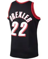 Men's Mitchell & Ness Rasheed Wallace Black Portland Trail Blazers 1999/00 Hardwood Classics Marble Swingman Jersey