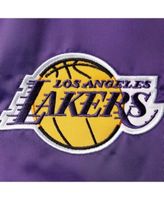 Los Angeles Lakers Starter Fast Break Satin Full-Snap Jacket - Purple/Gold