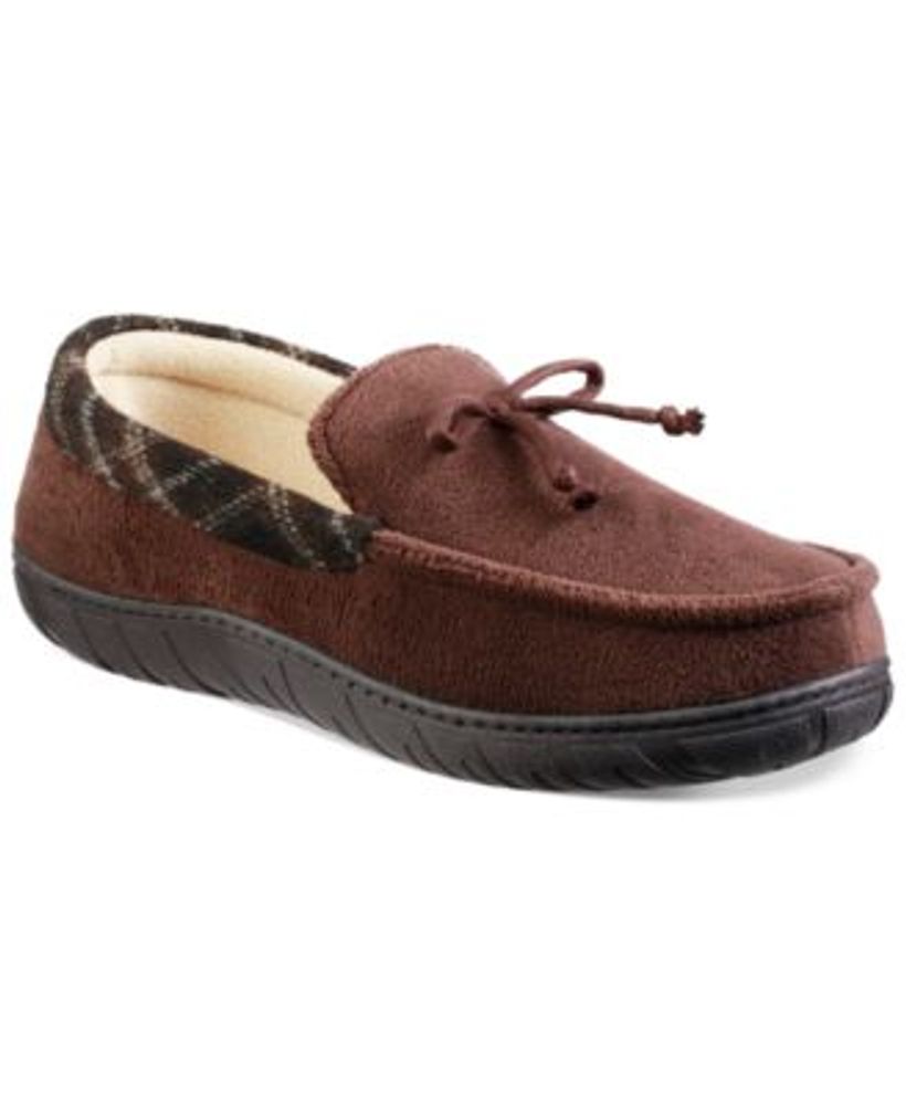 Men's Microterry Moccasin Memory Foam Slippers