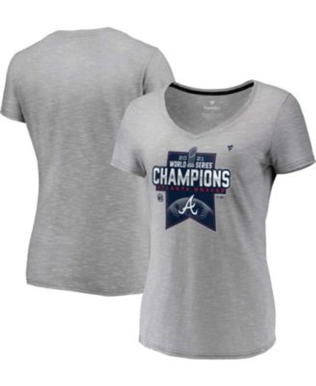 Men's Fanatics Branded Heathered Gray Atlanta Braves 2021 World Series  Champions Locker Room Long Sleeve T-Shirt 