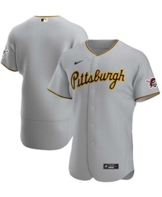 Men's Roberto Clemente Gray Pittsburgh Pirates Road Cooperstown Collection  Replica Player Jersey