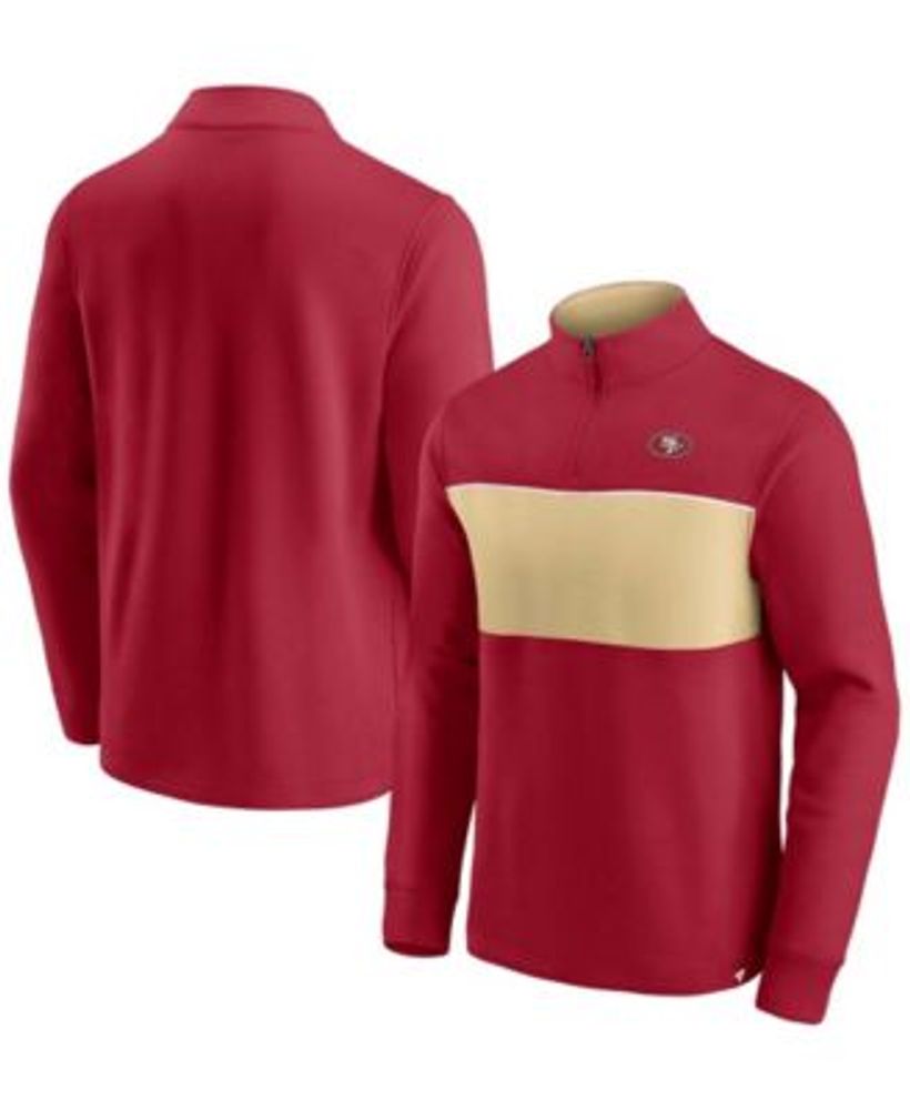 Nike Men's San Francisco 49ers Sideline Black Half-Zip Long Sleeve Top