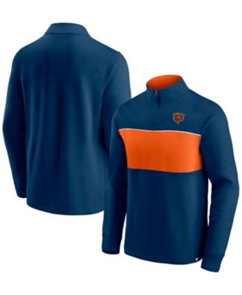 Nike Navy Chicago Bears Sideline Quarter-zip Hoodie in Blue for