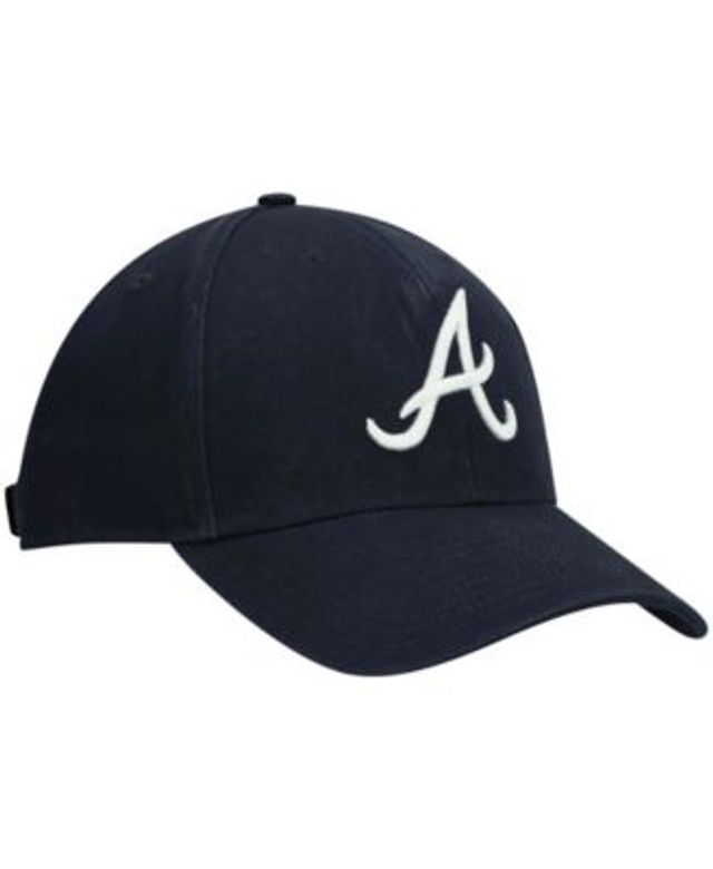 47 Brand Men's Navy Atlanta Braves Backhaul Foam Trucker Snapback