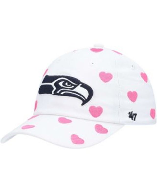 '47 Toddler Girls White Pittsburgh Steelers Surprise Clean Up Adjustable Hat - White