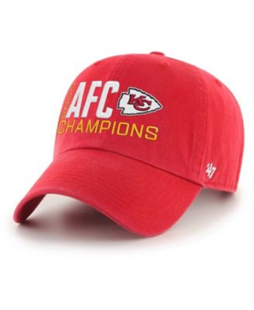 47 Brand Men's Red Kansas City Chiefs 2020 Afc Champions Clean Up