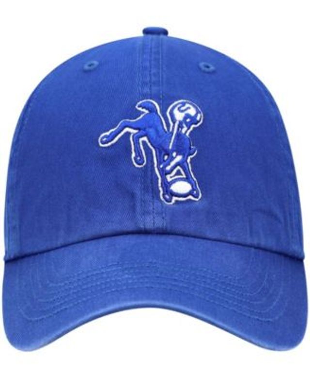 New Era Men's Royal Indianapolis Colts Script 9Fifty Trucker Snapback Hat