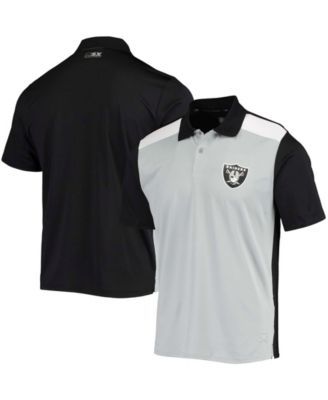 Men's Foco Silver, Black Las Vegas Raiders Retro Colorblock Polo Shirt -  ShopStyle