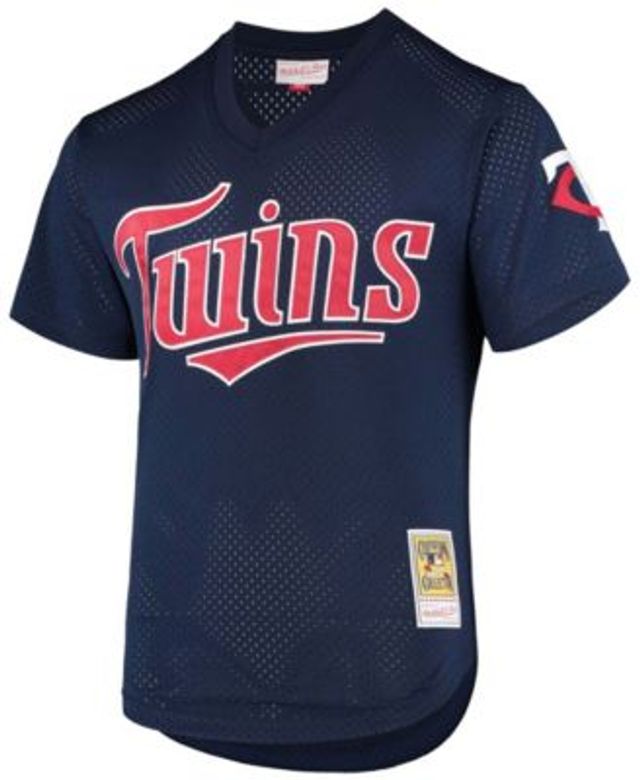 Men's Mitchell & Ness David Ortiz Navy Minnesota Twins 2002 Cooperstown Collection Mesh Batting Practice Jersey