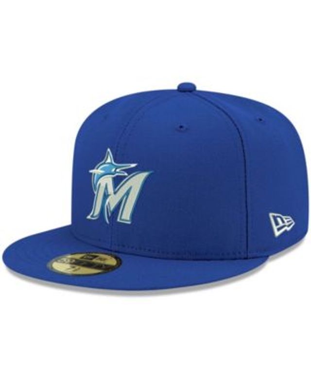 Men's New Era Blue/Red Miami Marlins City Connect 59FIFTY Fitted Hat