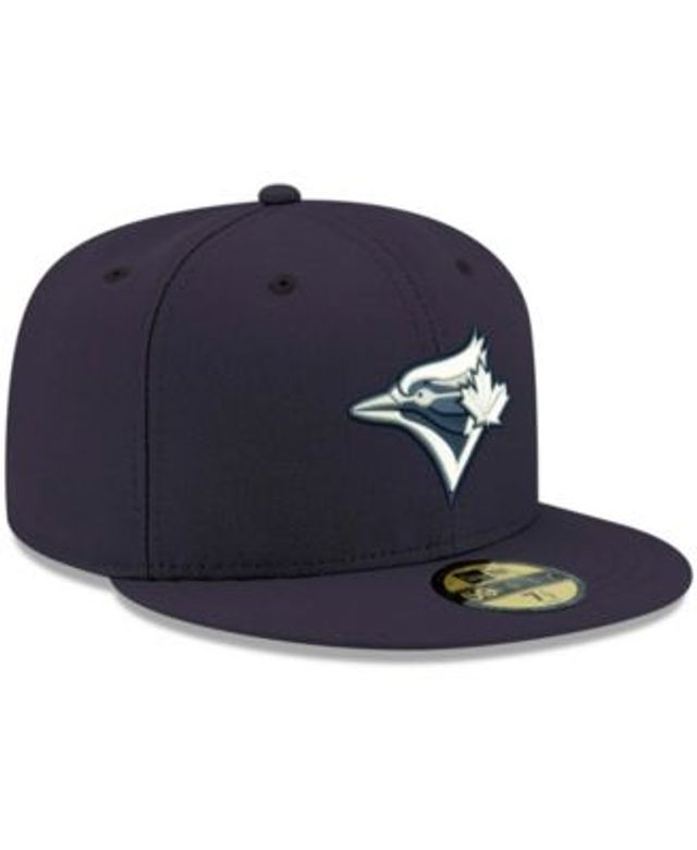 New Era Men's Navy Toronto Blue Jays Logo White 59FIFTY Fitted Hat - Macy's