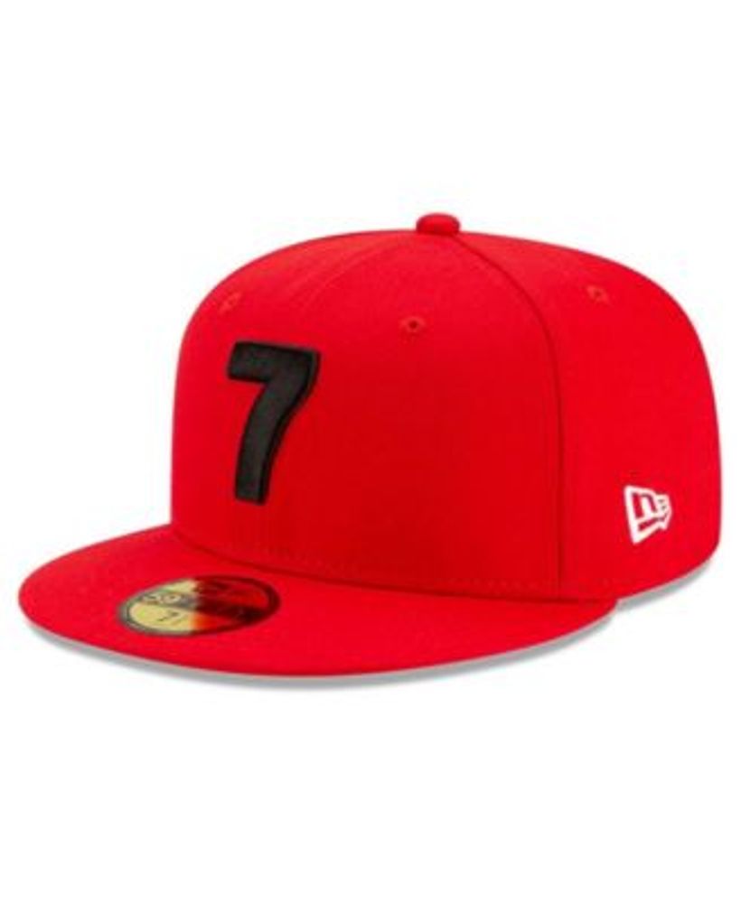 Men's X Compound Red Toronto Raptors 7 OTC 59FIFTY Fitted Hat