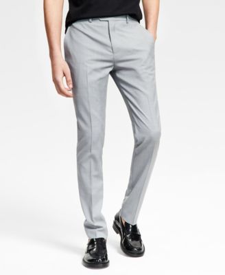 Men's Slim-Fit Sharkskin Suit Pants, Created for Macy's