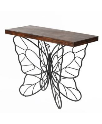 luxen home butterfly accent table