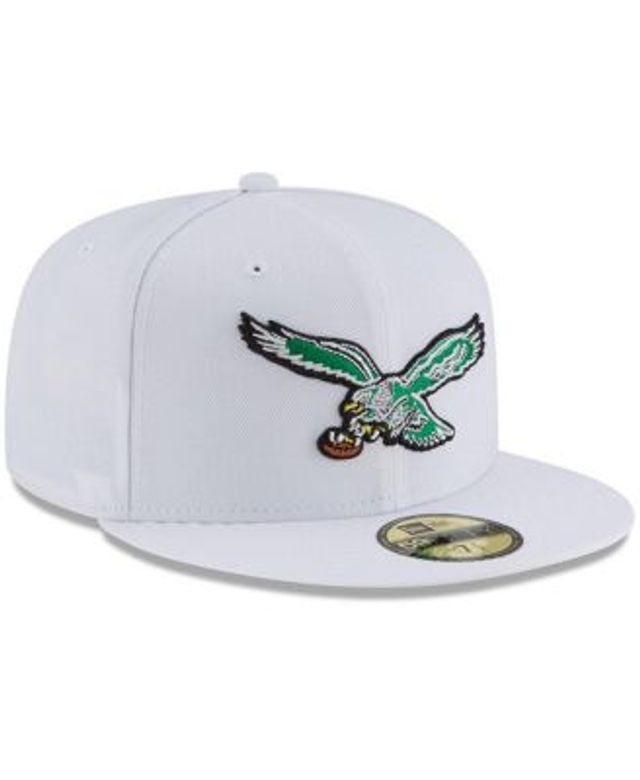 Men's New Era Kelly Green Philadelphia Eagles Omaha Throwback 59FIFTY  Fitted Hat