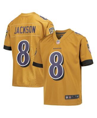 Lamar Jackson Baltimore Ravens Youth Mainliner Name & Number Long Sleeve T- Shirt - Purple