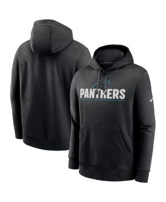 Men's Nike Black Carolina Panthers Sideline Club Fleece Pullover Hoodie Size: Small