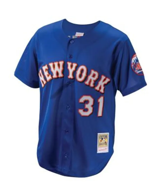 Youth Mitchell & Ness Mike Piazza Black New York Mets Cooperstown  Collection Mesh Batting Practice Jersey