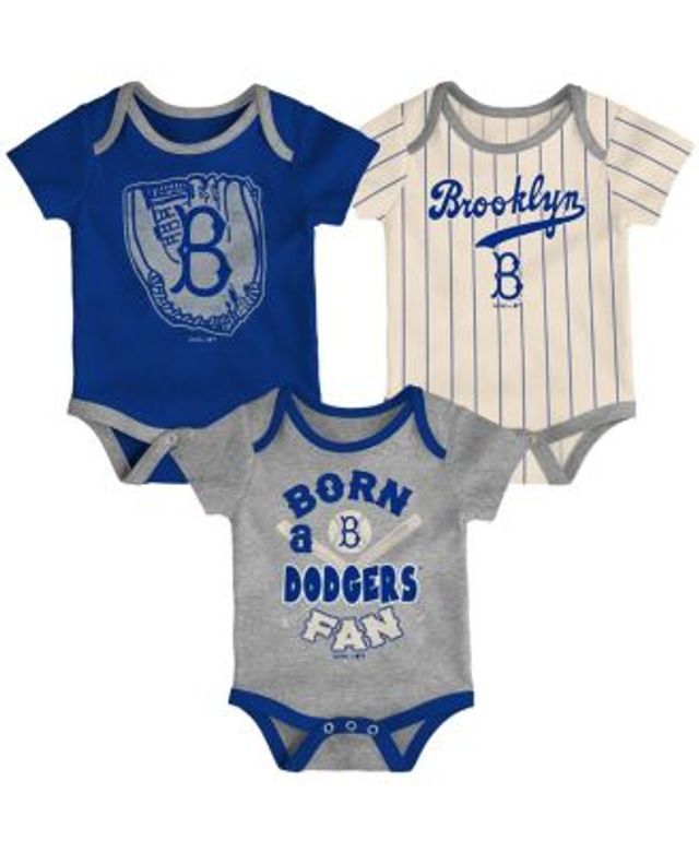 Toronto Blue Jays Infant Biggest Little Fan 3-Pack Bodysuit Set - Powder  Blue/White/Heather Gray