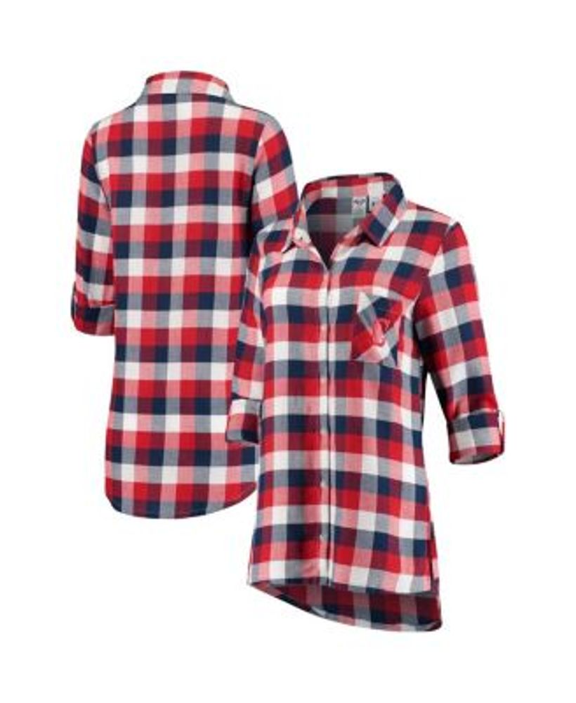 Minnesota Vikings Concepts Sport Women's Button-Up Breakout Flannel  Nightshirt - Purple/Gold