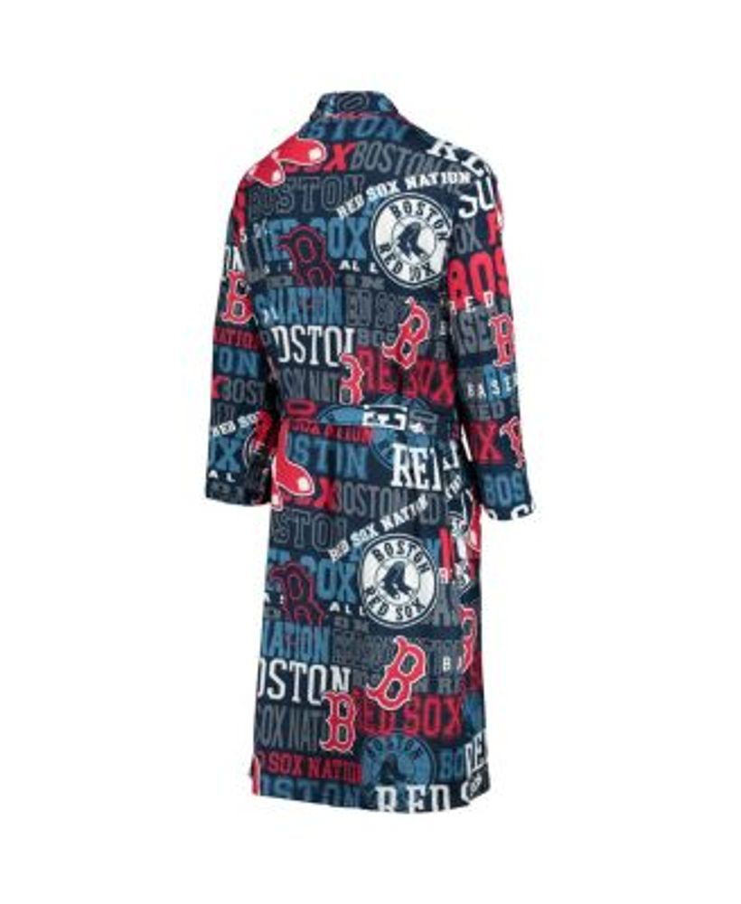 Men's Navy Boston Red Sox Ensemble Micro fleece Robe