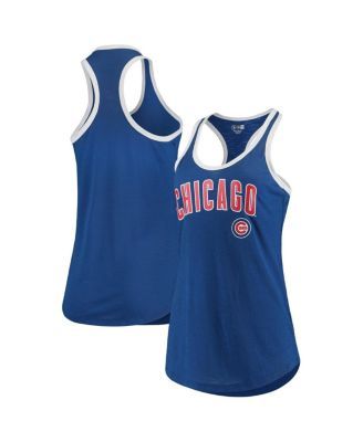 Touch Women's Royal Chicago Cubs Americana Tri-Blend Racerback Tank Top