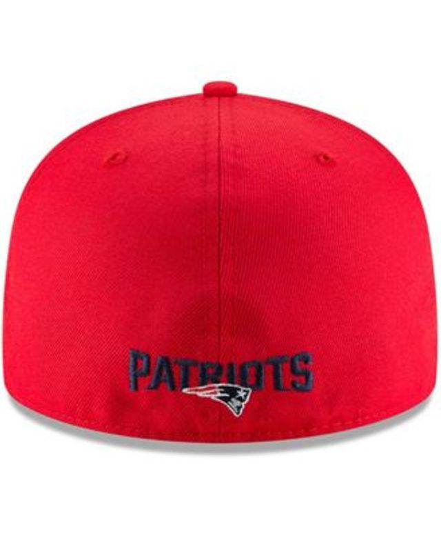 Men's New Era White New England Patriots Throwback Logo Omaha 59FIFTY Fitted  Hat