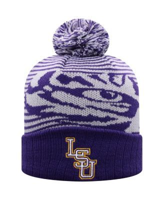 NCAA LSU Tigers Cuffed Pom Beanie