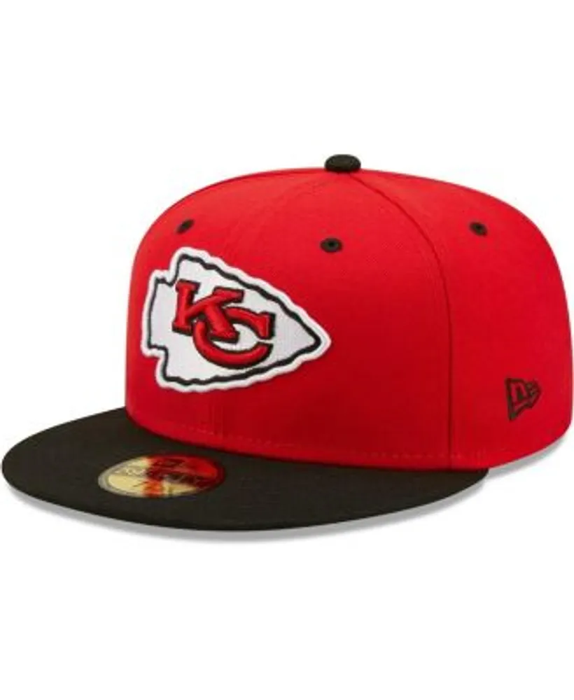 Kansas City Chiefs Fitted New Era 59FIFTY Black Hat Cap 7